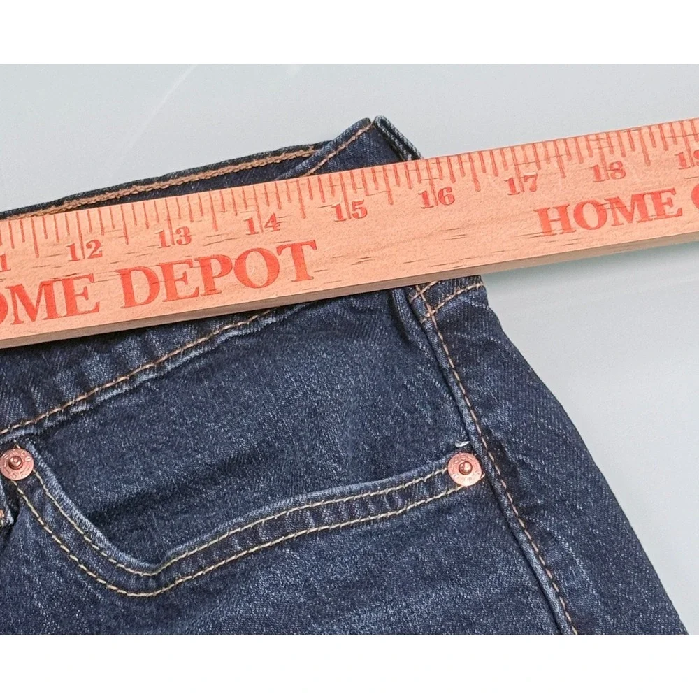 Levi's 505 Red Tag Jeans Mens 33x30 Dark Wash Blue Denim Preppy
